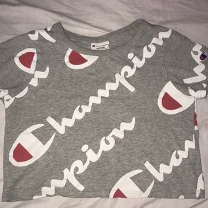 champions crop t-shirt